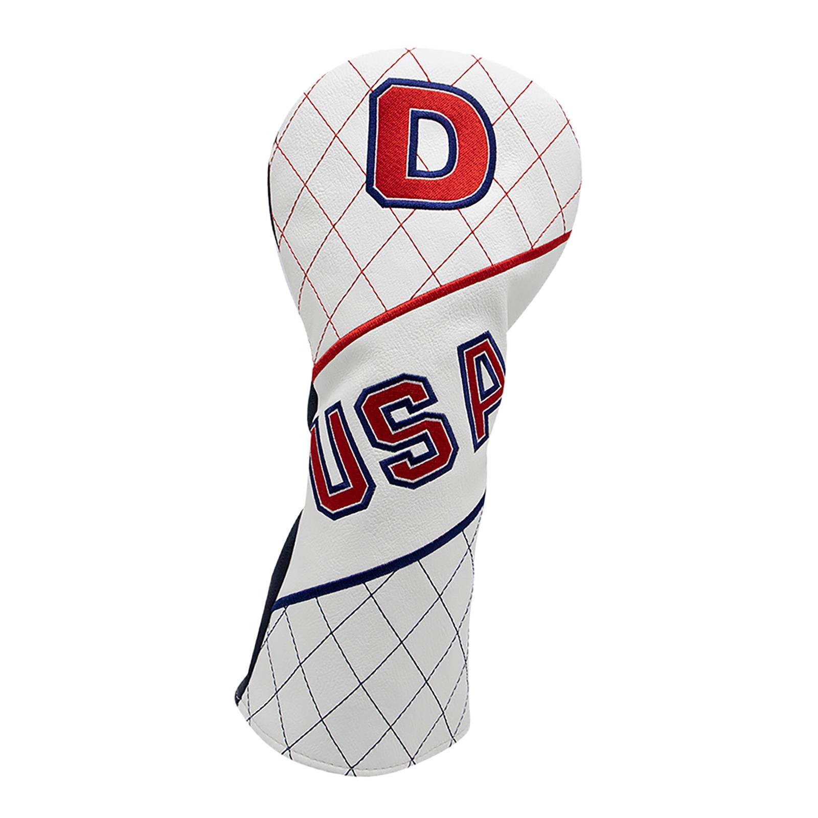 Club Head Covers USA Vintage Lightweight Adjustable for Travel Sports Outdoor