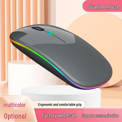 Rechargeable Luminous Bluetooth Dual-Mode Silent Wireless Mouse for Office/Home (Compatible with Huawei & Lenovo)
