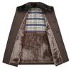 Winter Wollmantel Herrenmantel Mittel und Lang Business Casual Stehkragen Gefüttert und Verdickt Wollmantel Herren