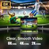 48 Gbit/s Glasfaser-HDMI 2.1 Kabel, unterstützt 8K@60Hz 4K@120Hz HDR eARC HDCP, Hochgeschwindigkeits-HDMI-Kabel für PS5 HD-TV Blu-ray Computer