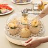 Multi-layer Transparent Food Cover for Dining Table Insulation