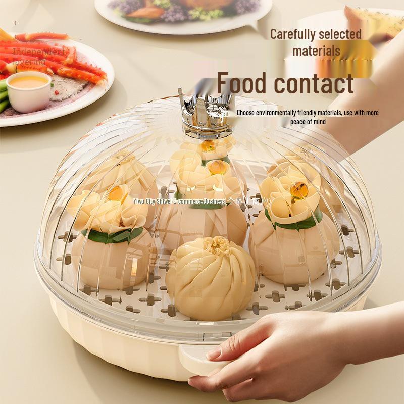 Multi-layer Transparent Food Cover for Dining Table Insulation