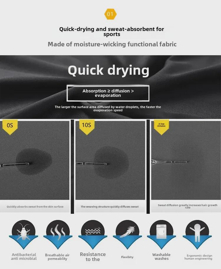 Nefes Alabilen Slim Esnek Hızlı Kuruyan Koşu ve Basketbol için Spor Şort