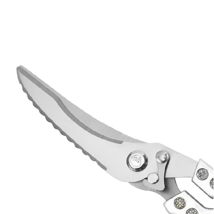 Ergonomic Handle Steel Poultry Shears MultiUse Kitchen Shears For Cutting Bone Trimming Herbs Easy cleaning Design