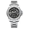 Swiss Mens Waterproof Quartz Watch With Luminescent Dial For Business Professionals
