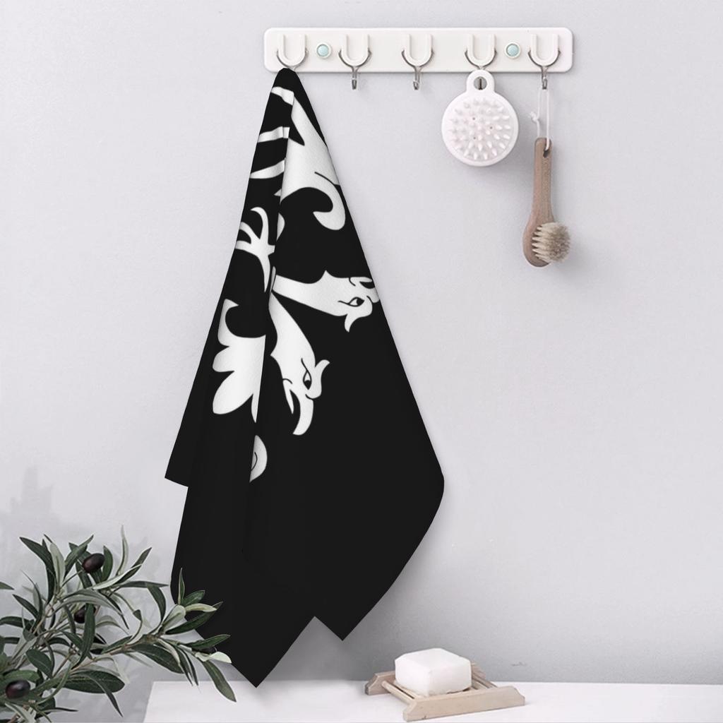 Coat of Arms of the Nemanjic Dynasty - Coat of Arms of Serbi Soft Face Towel Quick Dry Pool Bath Cotton Towels Breathable