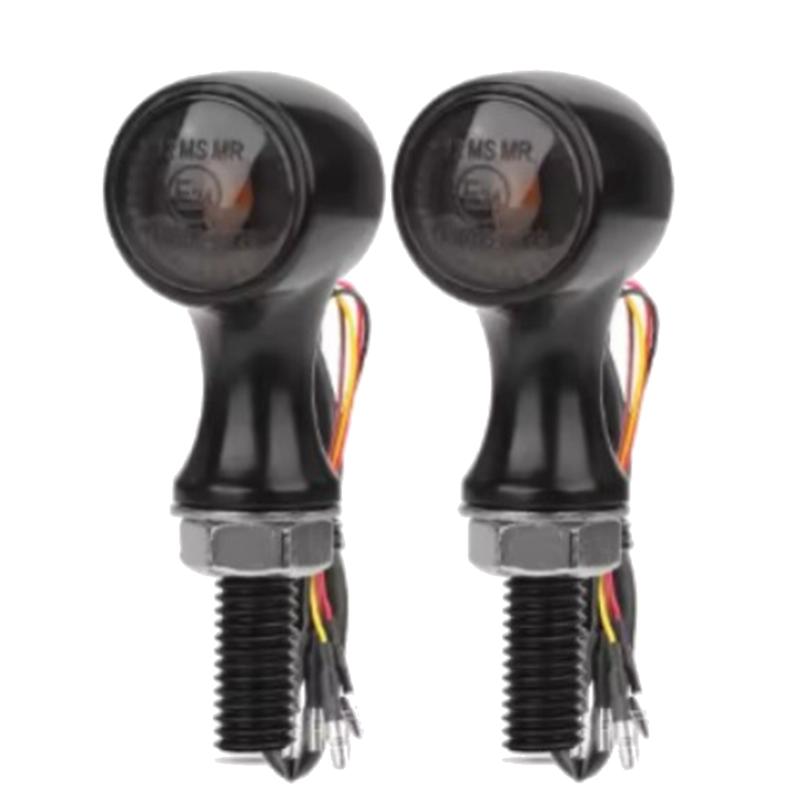 Motorcycle 12V Turn Signal Light 2Pcs 4Pin Indicator Taillight Lamp Brake Lamp Daul Dual Color Yellow Red Light