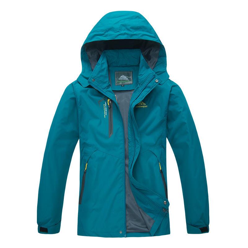 Unisex Spring/Autumn Waterproof Windbreaker: Lightweight, Single-Layer Outdoor Jacket - Perfect for Couples and Mountaineering.