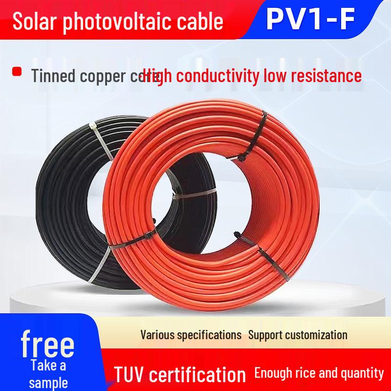 

National Standard Solar PV Cable, 4 sq mm, PV1-F, DC Red/Black Red PV1-F 1*4