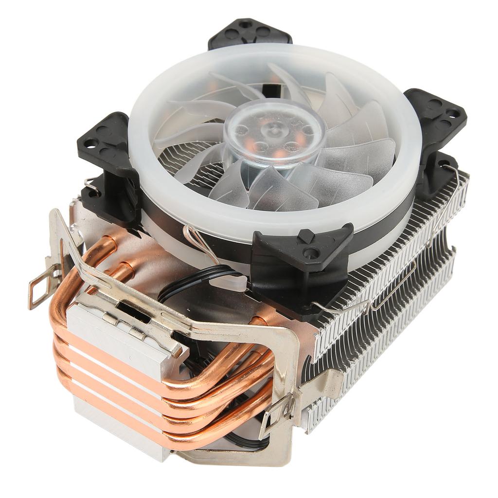 CPU-Kühler mit RGB-Beleuchtung 9,2cm Lüfter 12V 3PIN 4PIN Schnittstelle Plug and Play CPU-Kühlungs Lüfter Leiser CPU-Lüfter für Desktop