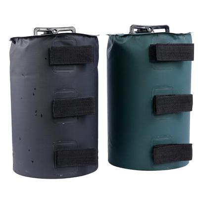 Saco de Água para Tenda Externa de 10L - Saco de Areia Cilíndrico Reforçado para Guarda-Sol e Sombrinha de Praia.