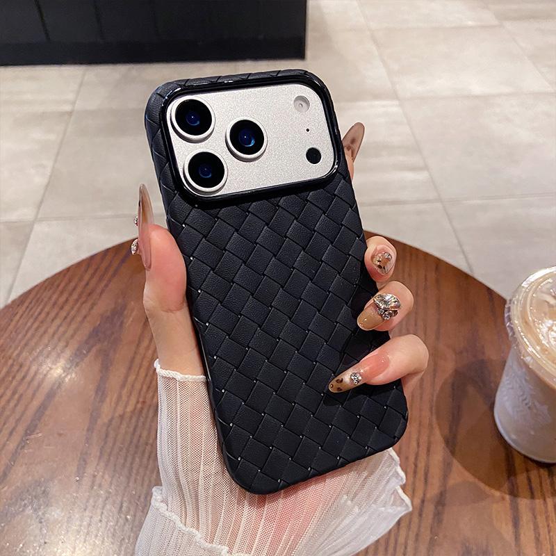 Luxusní nárazuvzdorný kryt pro IPhone 17 Air 16 15 14 13 Pro Max Prodyšný Cool Tkaný Mřížkový Měkký Silikonový Kryt pro IPhone 16Pro