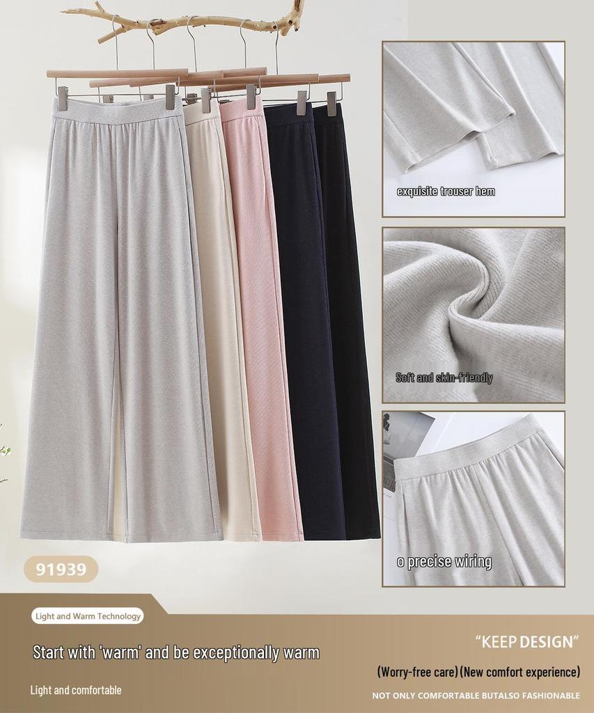Pantaloni a Maglia Larghi in Misto Lana - Da Donna, Snellenti, Comodi, Morbidi e Accoglienti per l'Autunno