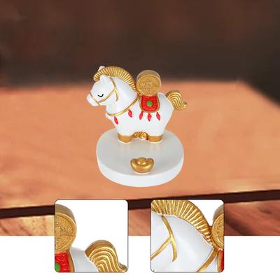 2026 Chinese Horse New Year Decorations Tabletop Ornament Horse Statue Mascot for Bookshelf,Shelf,Blessing Souvenir,Zodiac Gift