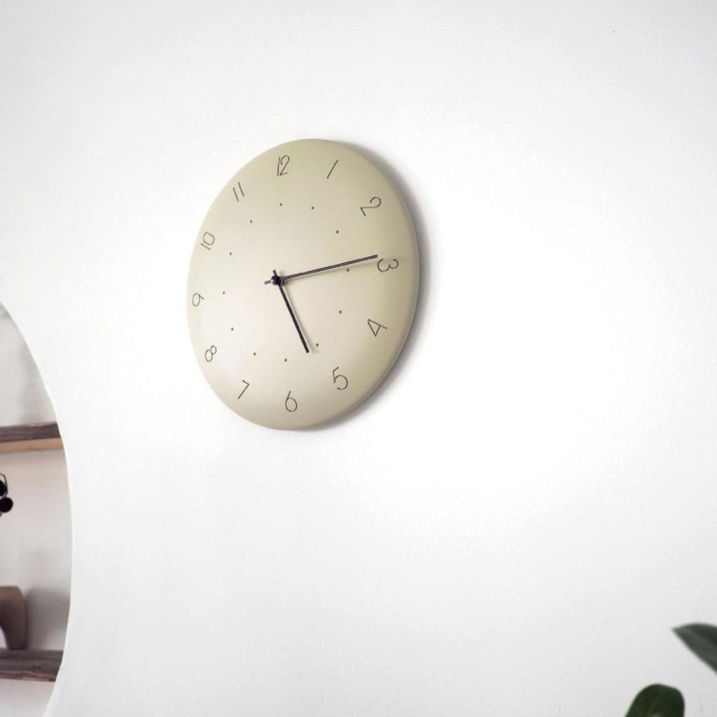 Interform Wall Clock Kalmar Gray Black Matte Diameter 28cm Sweep Movement CL-4340GY