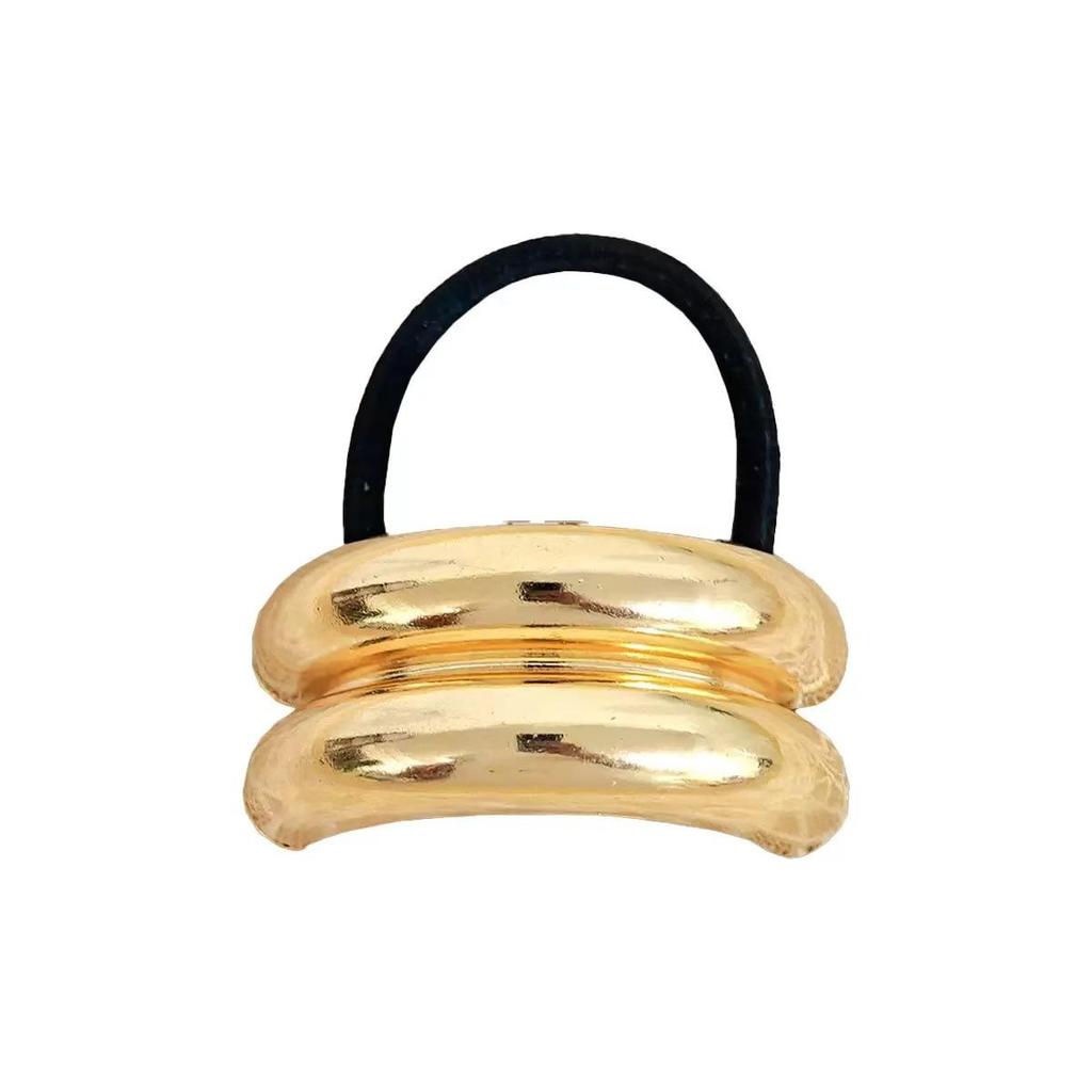 Cross-Border Fashion Alloy Hair Tie - Cold Style Seamless European & American Ponytail Rope Set