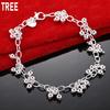 925 Sterling Silver Multi-Cluster Tassel Bead Bracelet - Exquisite Gift Jewelry