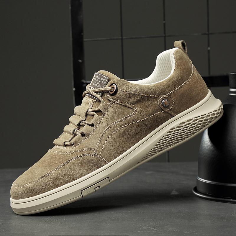 Fashion Trend Retro Fashion High-quality Men's Outdoor Ventilation Non-slip Genuine Leather Sports Shoes Men Soft Flat Bottomed Oxford