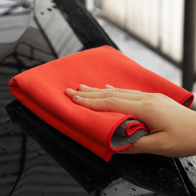 JINGRUIXIANG Double-Sided Coral Fleece Car Towel
