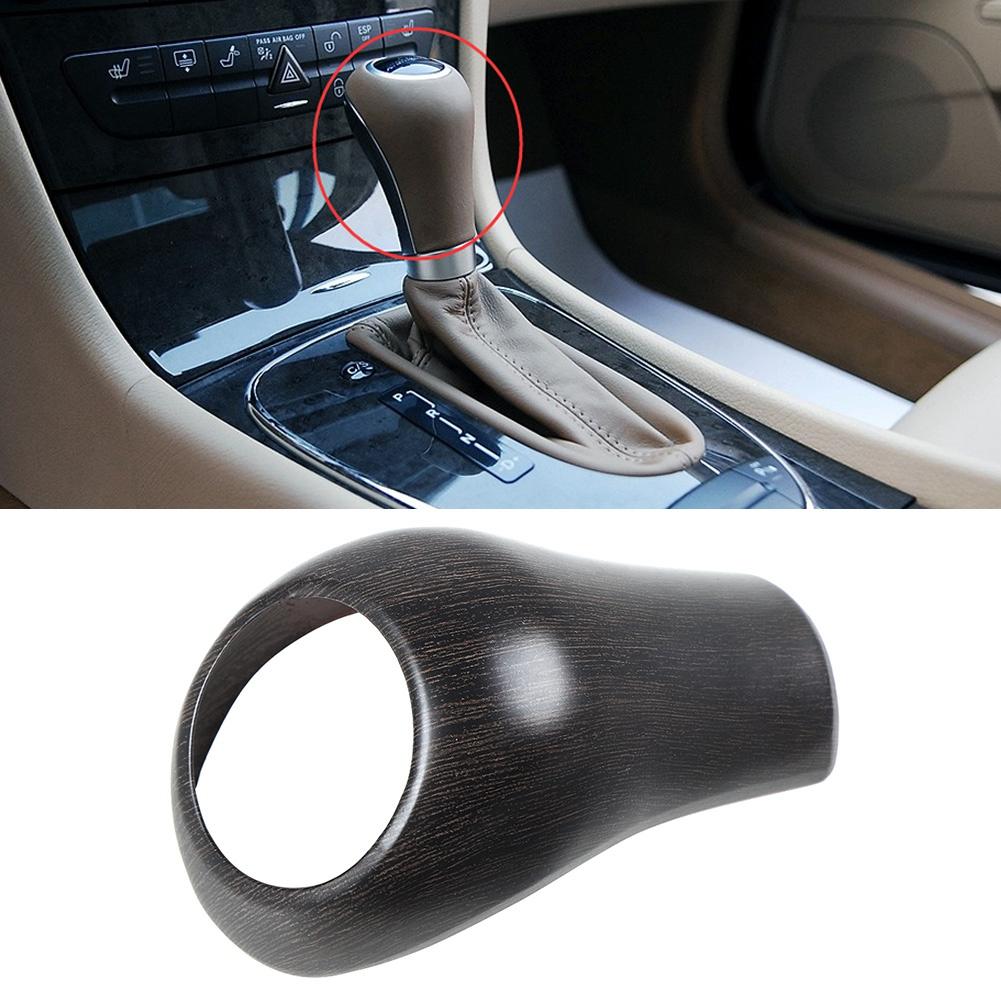 Gear Shift Knob Cover Fits for Mercedes Benz a C E G GLS Left Hand Driving(Oak Grain )