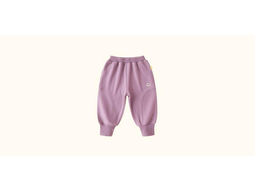 Dudu Home Winter Fleece-Lined Baby & Kids' Pants: Thick, Warm, Unisex Sports Pants for Boys and Girls