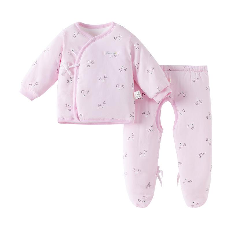 Herbst-/Winter-Outfit für Neugeborene: Gemütliches Baby-Hauskleidungs-Set