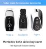 ULA5   3BTN Fashion Soft TPU Car Key Case For Mercedes Benz A C E S G Class GLC CLE CLA GLB GLS W177 W205 W213 W222