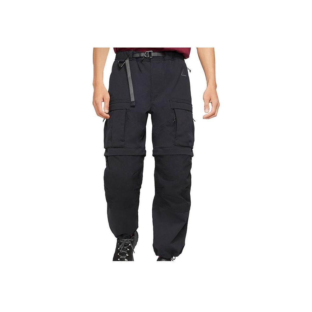 Nike Solid Color Cuff Casual Pants Men bottoms Black CV0656-010