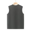 Winter Men's Warm Vest, Velvet and Thickened Dad's Vest, Grandpa's Bottom Cardigan Vest