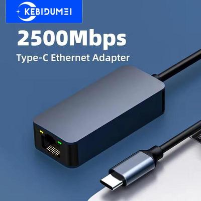 Adattatore di Rete USB 3.0 Cablato USB Tipo C a Rj45 Lan Ethernet 2500Mbps RTL8156 Scheda di Rete per PC Macbook Windows Laptop