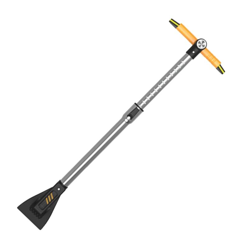 Rozsuwana łopata do śniegu skrobaczka do lodu wielofunkcyjna szczotka do odśnieżania nie rysująca szyby miotła do śniegu na szybę samochodu, kampera, SUV-a