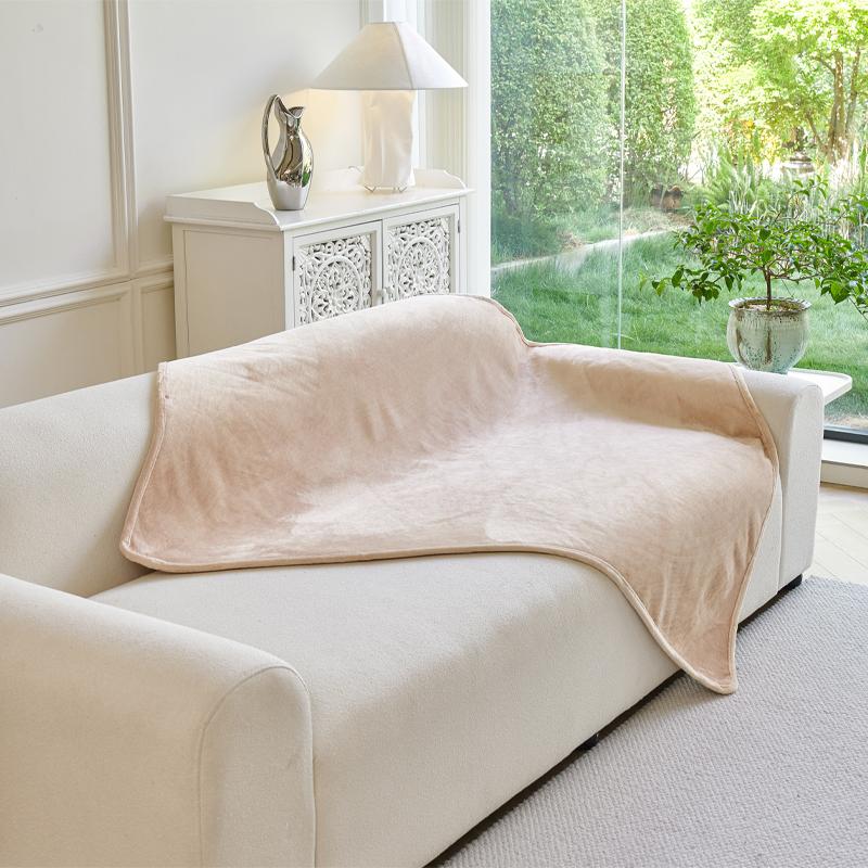 

Simplified Waterproof Plush Blanket Thick Fleece Blanket For All Seasons Versatile Cozy Blanket Soft Blanket Perfect For Home Travel And Outdoor Use 76 x 102cm темно-сірий