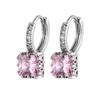 Stylish Zircon Square Alloy Earrings For Women Geometric Summer 2022 Jewelry Unique