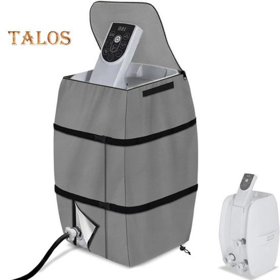 Hot Tub Spa Heater Pump Cover Inflatable Hot Tub Insulated Pump Cover with Zipper Opening And Transparent PVC Top Window for Most Spa Heater Pumps