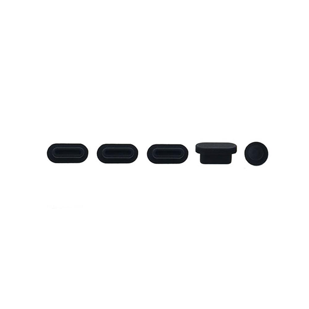 

Silicone World 5PCS/Set Silicon Silicone Dust Plug for Macbook Pro13 Pro15 2018 Bar A1989 A1990 USB Ports Anti-Dust Plug чёрный