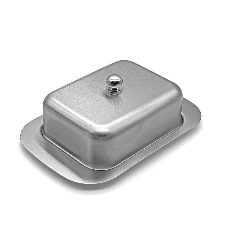 Butterdose Edelstahl Butterdose mit Deckel Solider Käse Butterbehälter Butter Käse Aufbewahrungsbox Küchengeschirr