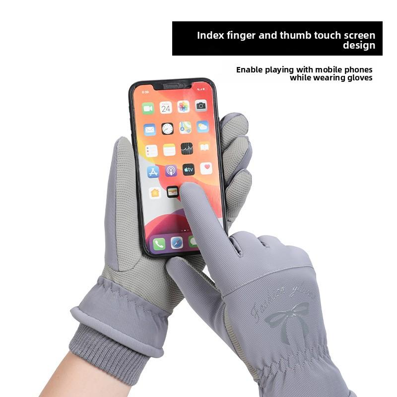 Ski Gloves for Couples To Keep Warm and Thicken in Winter Women's Windproof and Waterproof Riding Men's Cycling Outdoor