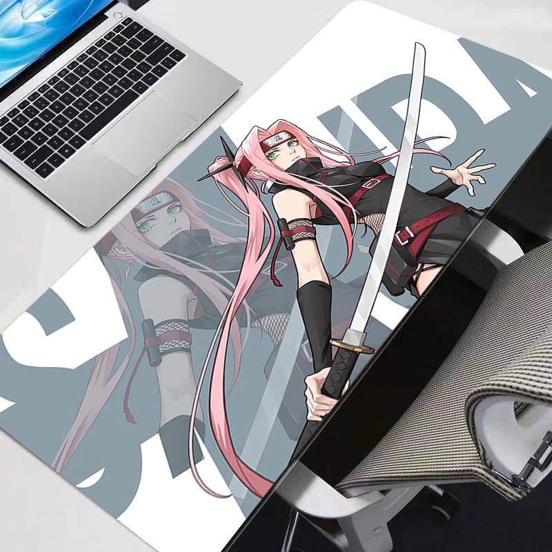 Mouse Pad Kawaii Oyun Aksesuarları PC Bilgisayar Klavye Oyuncu Masa Matı Naruto Alfombrilla Xxl Anime Dayanıklı Mousepad