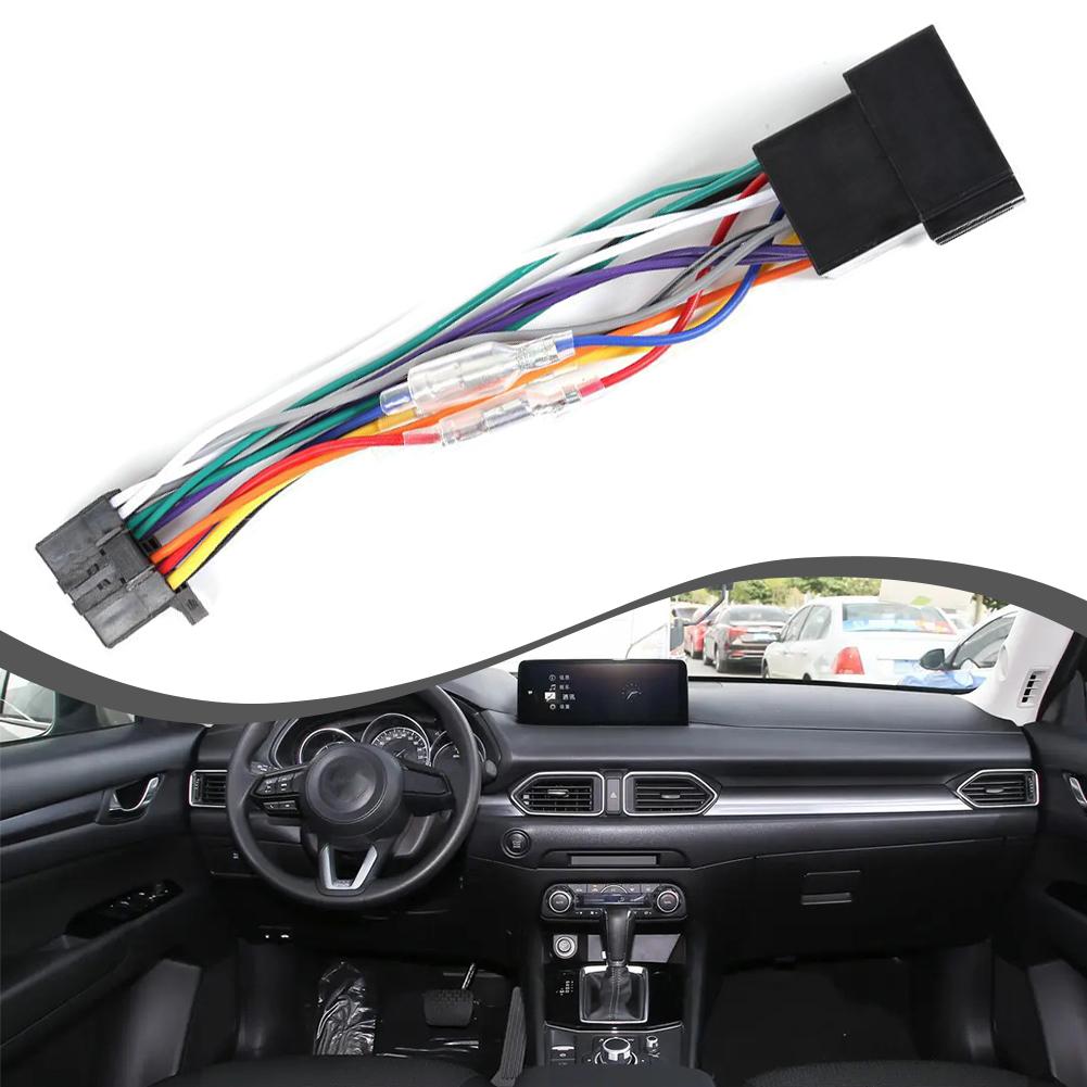 For Pioneer 2003-On Car Stereo Radio ISO Wiring Harness Connector Plug Cable 16-pin Plug Cable Car Electronics Accessories
