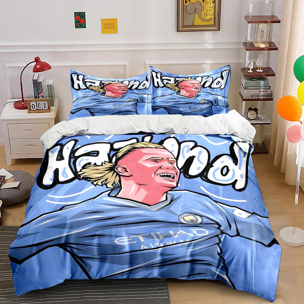 Football Player with Text. Bedding Sets Duvet Cover Sets Duvet Covers Pillowcases(1 * Duvet Cover 2 * Pillowcases Without Duvet Insert)