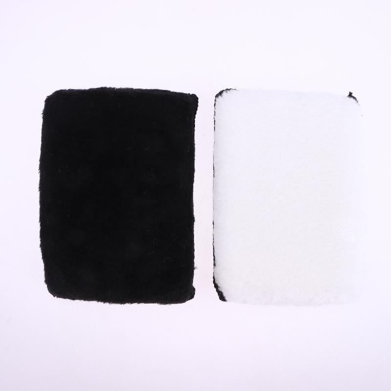2/5Pcs Auto Interior Fleece Scrubbing Towel For Plastic Leather Wax Sponge Car Cleaning Tools Car Cleaning Microfiber Sponge