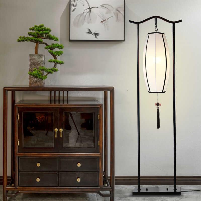 Chinesische Klassische Zen Stehlampe für Wohnzimmer, Arbeitszimmer, Teeraum, Hotel, Villa