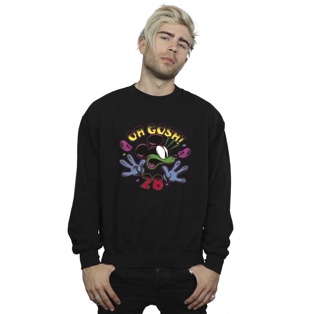 Disney Mens Mickey Mouse Oh Gosh Pop Art Sweatshirt