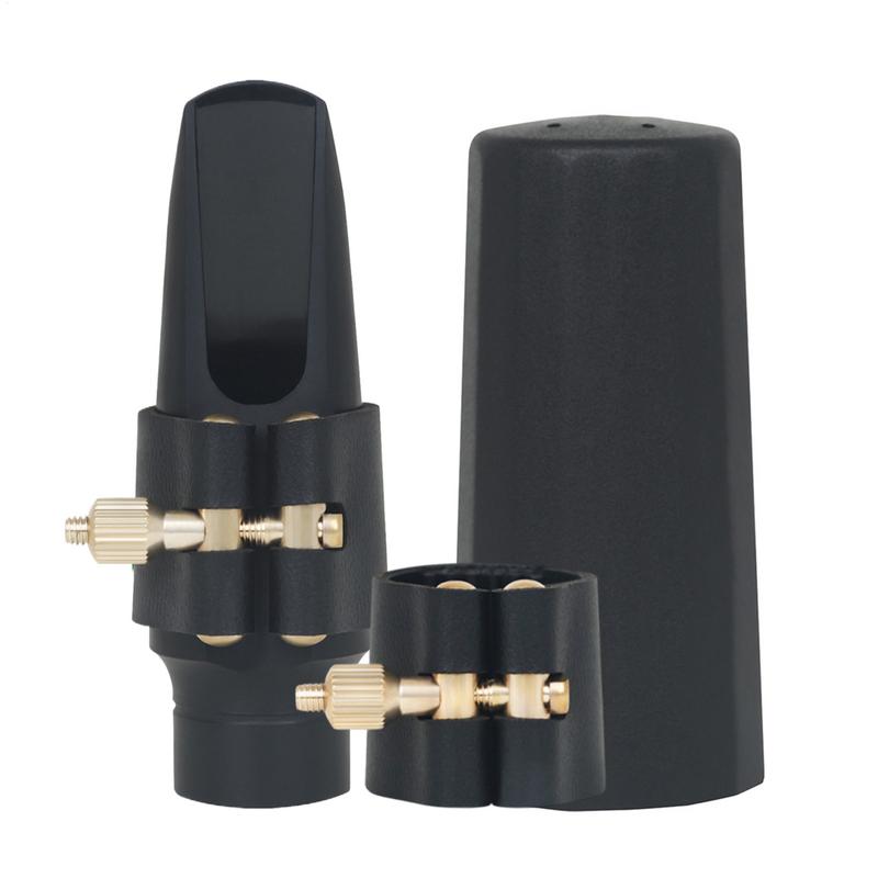 

Saxophone Mouthpiece Sax Ligature Fastener Set Of 3 Saxophone Mouthpiece Set Ligature Clip Flute Head Cap For Woodwind China Mainland