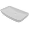VidaXL Lavabo et Mitigeur Céramique Rectangulaire Blanc Salle de Bain Vasque 275493