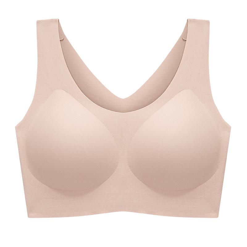 Cloud Seamless Women's One-Piece Bra, Size-Free for Large or Small Busts, Fixed Cup, Thin Design
