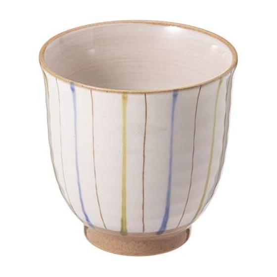 Kajuru Life (Kakuni) Mino Ware Blue Nishiki Jugusa Tea Cup K21049