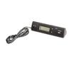Car Thermometer Clock LCD Display Digital Thermometer C/F Temperature Sensor Temperature Gauge Meter for Car Interior