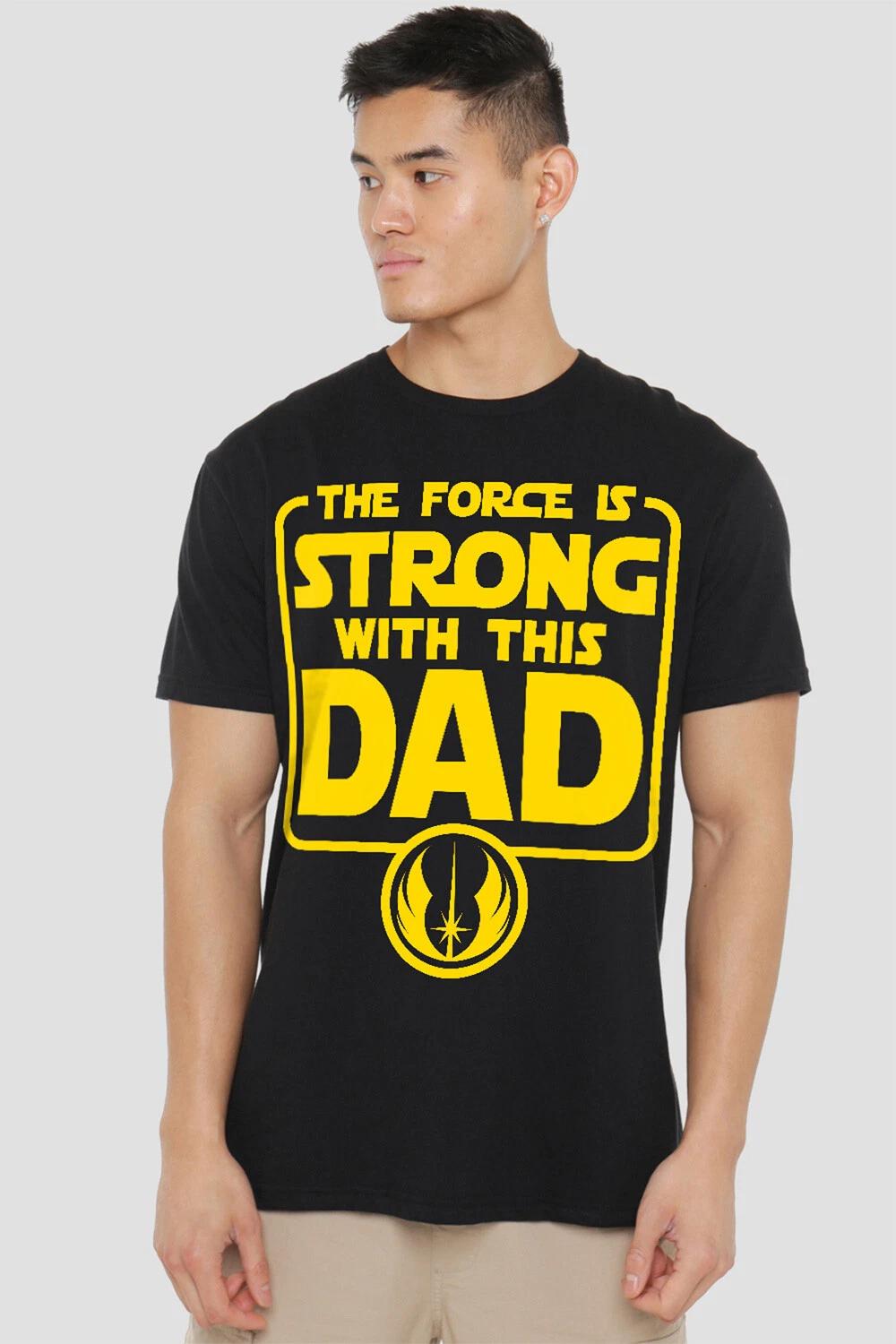 Star Wars Father S Day Force Is Strong Dad - Mens T-Shirt S-2XL 4XL