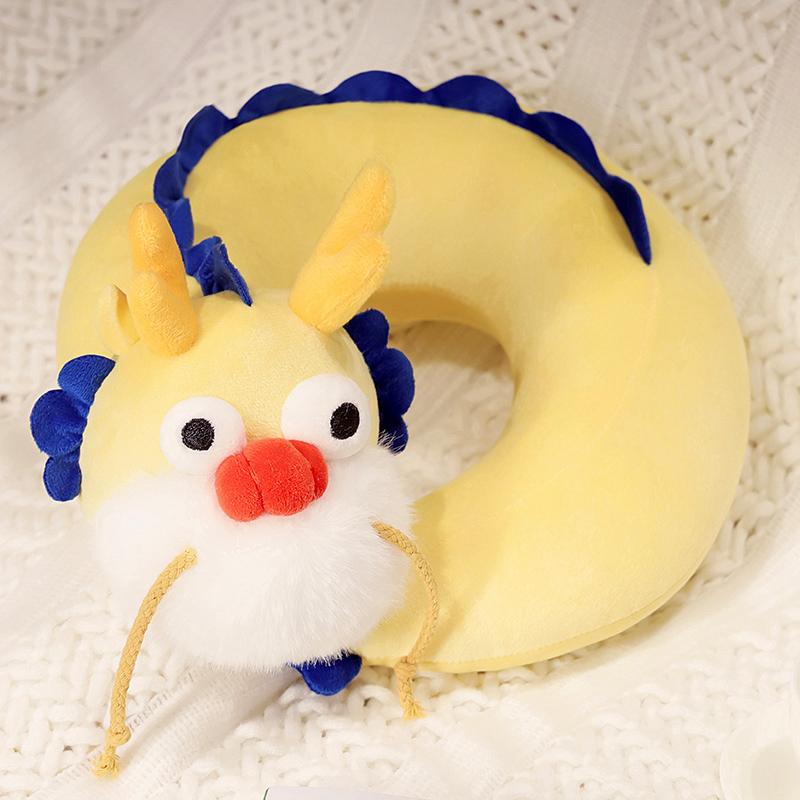 

Подушка для шеи на Новый год Дракона, портативная талисманная подушка для шеи, для офиса, сна, автомобиля, для студентов мужского и женского пола, подарок на день рождения 30cm жёлтый